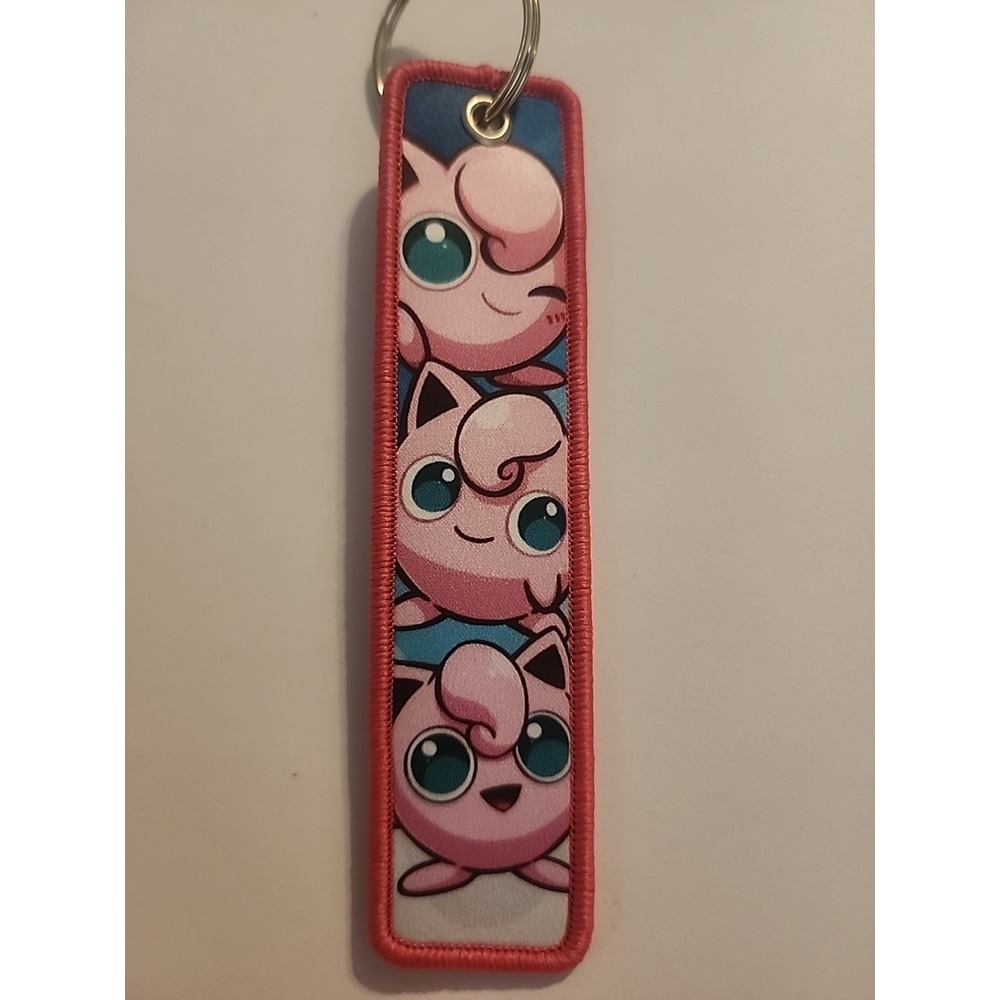 Pokemon 1 Piece Double Sided 5 Inch Jigglypuff Keychain - Picture 1 of 2
